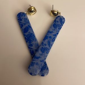 Polymer Clay Earrings, Handmade gifts for her, Blue Beauty Collection